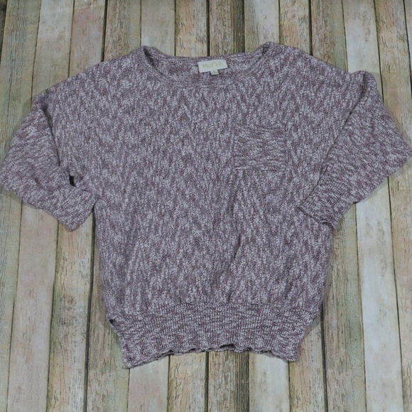 Modcloth Sweaters - Modcloth 3/4 Sleeve Sweater Marled Pocket Thin